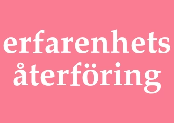 Synonym erfarenhetsåterföring