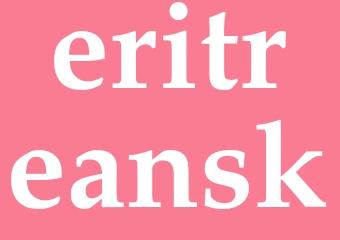 Synonym eritreansk