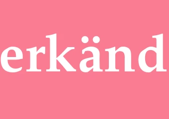 Synonym erkänd