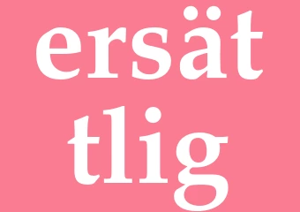 Synonym ersättlig