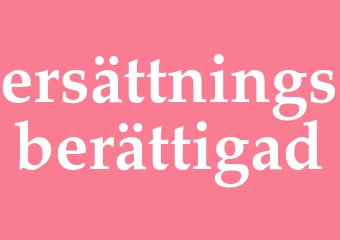 Synonym ersättningsberättigad