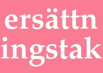 Synonym ersättningstak