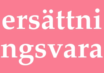 Synonym ersättningsvara