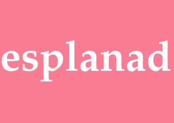 Synonym esplanad