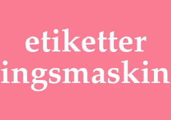 Synonym etiketteringsmaskin