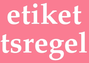 Synonym etikettsregel