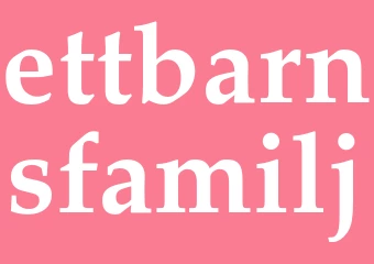 Synonym ettbarnsfamilj