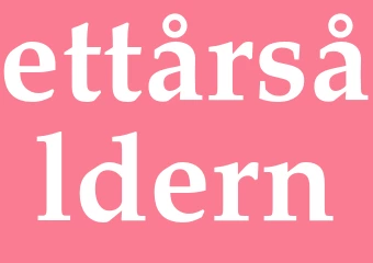Synonym ettårsåldern