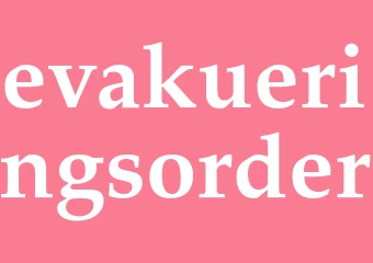 Synonym evakueringsorder