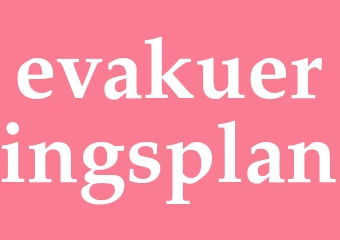 Synonym evakueringsplan