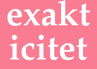 Synonym exakticitet