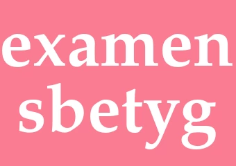 Synonym examensbetyg