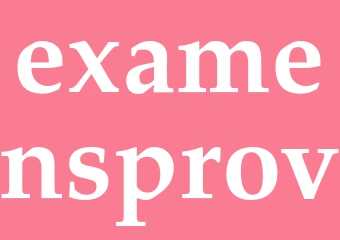 Synonym examensprov