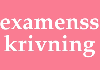 Synonym examensskrivning