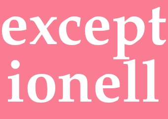 Synonym exceptionell