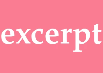 Synonym excerpt