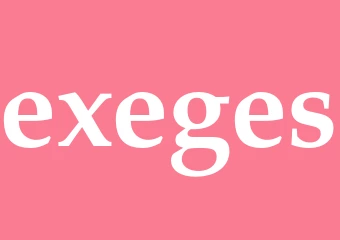 Synonym exeges