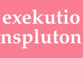 Synonym exekutionspluton