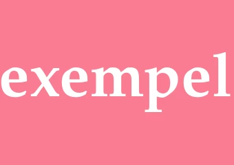 Synonym exempel