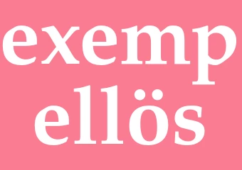 Synonym exempellös