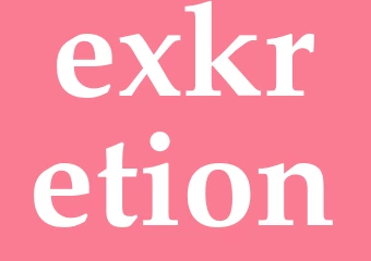 Synonym exkretion