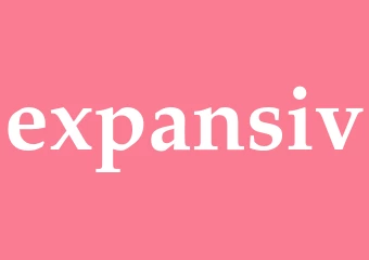 Synonym expansiv