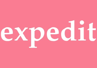 Synonym expedit