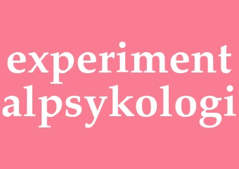 Synonym experimentalpsykologi