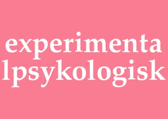 Synonym experimentalpsykologisk