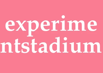 Synonym experimentstadium