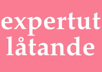 Synonym expertutlåtande