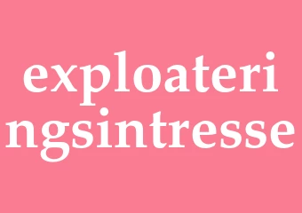 Synonym exploateringsintresse