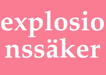 Synonym explosionssäker