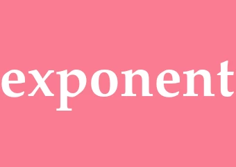 Synonym exponent
