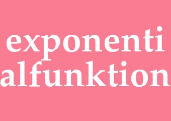Synonym exponentialfunktion