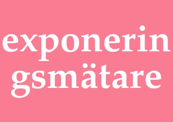 Synonym exponeringsmätare