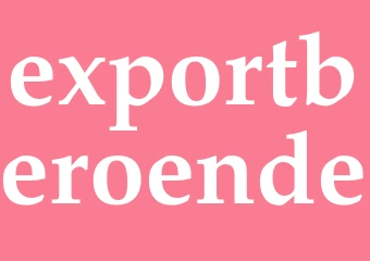 Synonym exportberoende