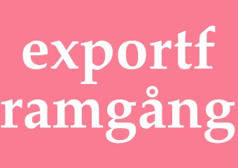 Synonym exportframgång