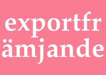 Synonym exportfrämjande