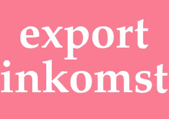 Synonym exportinkomst