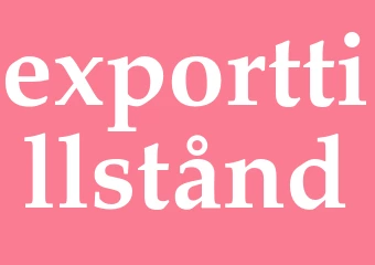 Synonym exporttillstånd