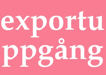 Synonym exportuppgång