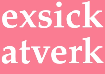 Synonym exsickatverk
