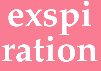 Synonym exspiration