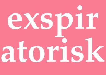 Synonym exspiratorisk