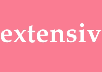 Synonym extensiv