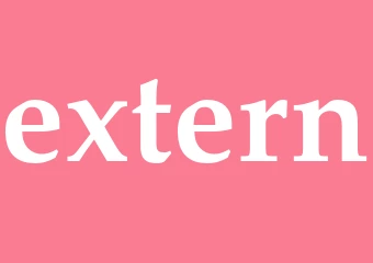Synonym extern