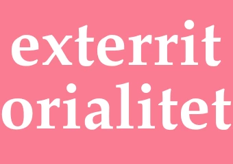 Synonym exterritorialitet