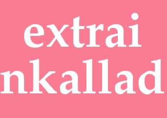 Synonym extrainkallad