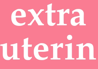 Synonym extrauterin